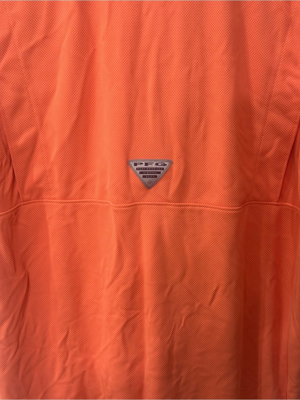 Columbia PFG Men’s Orange Performance Polo Shirt size M - Picture 5 of 7